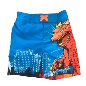 3/$10 Boys Godzilla Swim Trunks 18-24 Month